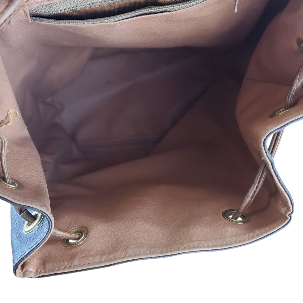 Authentic Celine Macadam Coated Canvas Fabric Strap Medium Backpack - Picture 7 of 16